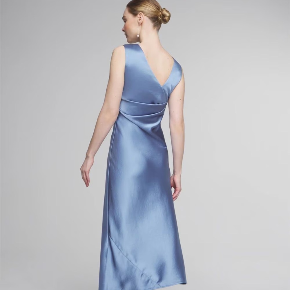 White House Black Market Satin Dress SOLD OUT OF STORE! Looks great reversed!